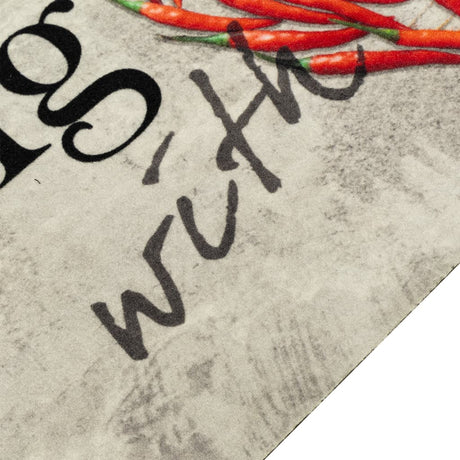 Vidaxx Küchenmatte waschbar Pfeffertext 60x180 cm Samt