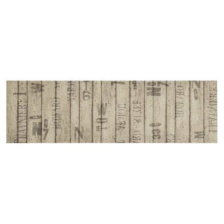 Vidaxx Küchenmatte waschbarer Zaundruck 45x150 cm Samt
