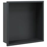 Vidaxx Duschnische 32x32x9 cm Edelstahl mattschwarz
