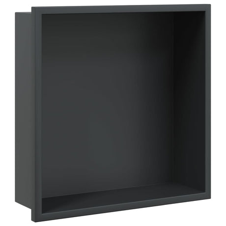 Vidaxx Duschnische 32x32x9 cm Edelstahl mattschwarz