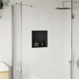 Vidaxx Duschnische 32x32x9 cm Edelstahl mattschwarz