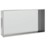 Vidaxx Duschnische 62x32x9 cm Edelstahl silber gebürstet