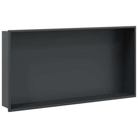 Vidaxx Duschnische 62x32x9 cm Edelstahl mattschwarz
