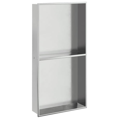 Vidaxx Duschnische 32x62x9 cm Edelstahl silber gebürstet