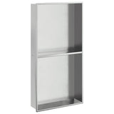 Vidaxx Duschnische 32x62x9 cm Edelstahl silber gebürstet