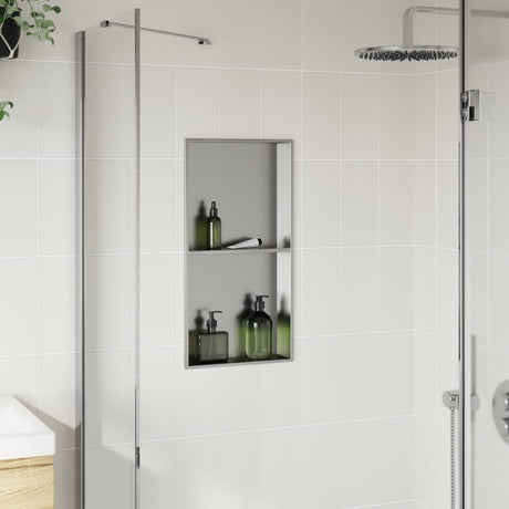 Vidaxx Duschnische 32x62x9 cm Edelstahl silber gebürstet