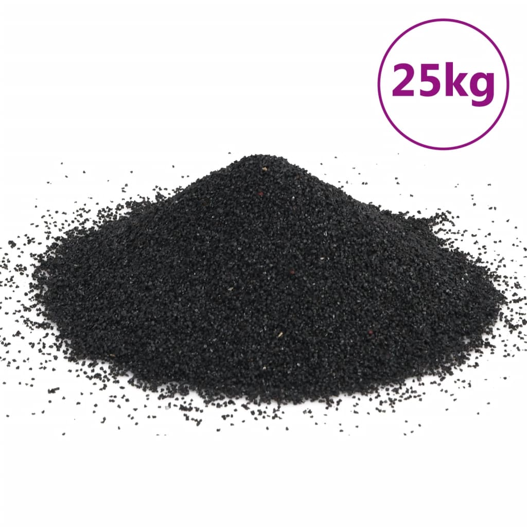 Vidaxx Aquariensand 25 kg 0,2-2 mm schwarz