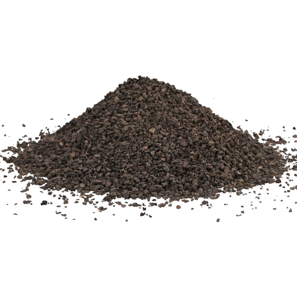 VidaXL Basaltkies 25 kg 1-3 mm Schwarz