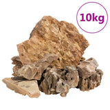 VidaXL Drachensteine 10 kg 5-30 cm braun