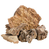 VidaXL Drachensteine 10 kg 5-30 cm braun