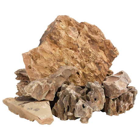 VidaXL Drachensteine 25 kg 5-30 cm braun