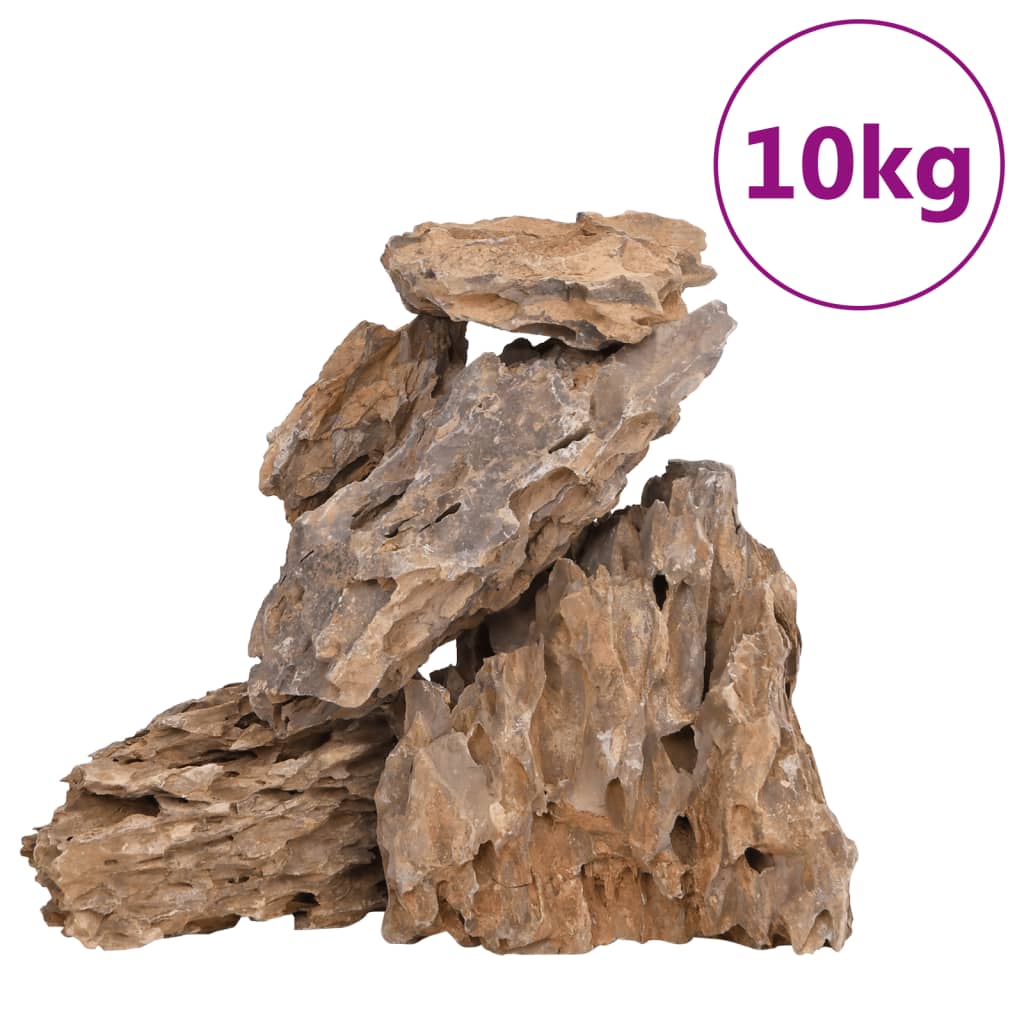 VidaXL Drachensteine gemischte Farbe 10 kg 10-30 cm