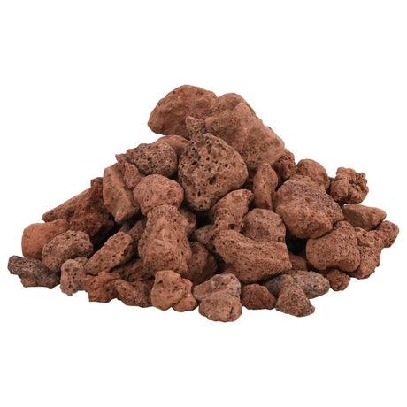 VidaXL Lavasteine 10 kg 1-2 cm rot