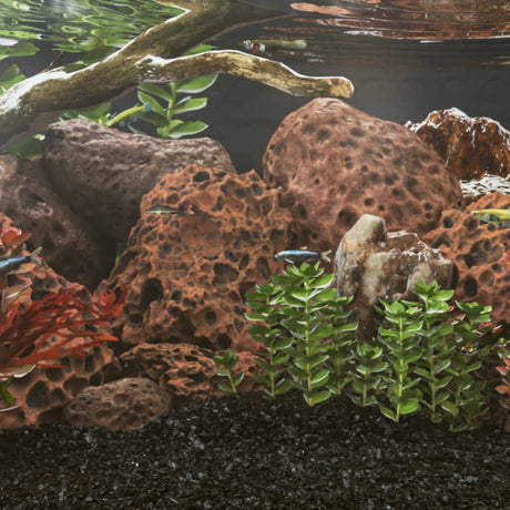 VidaXL Lavasteine 25 kg 10-30 cm rot