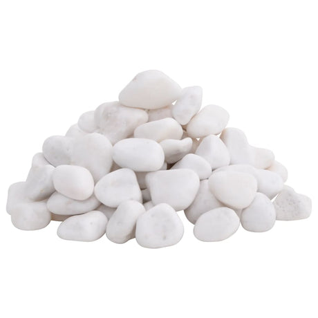 Vidaxl Kieselsteine poliert 2-5 cm 10 kg weiß