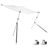 VidaXL Sonnenschutztuch-Set T-Top 170 x 170 x (113–182,5) cm weiß