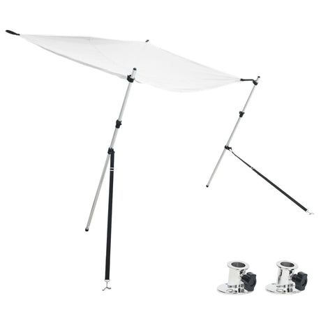 VidaXL Sonnenschutztuch-Set T-Top 170 x 170 x (113–182,5) cm weiß