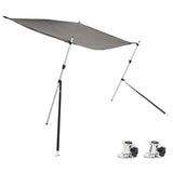 VidaXL Sonnenschutztuch-Set T-Top 170 x 170 x (113–182,5) cm Anthrazitgrau