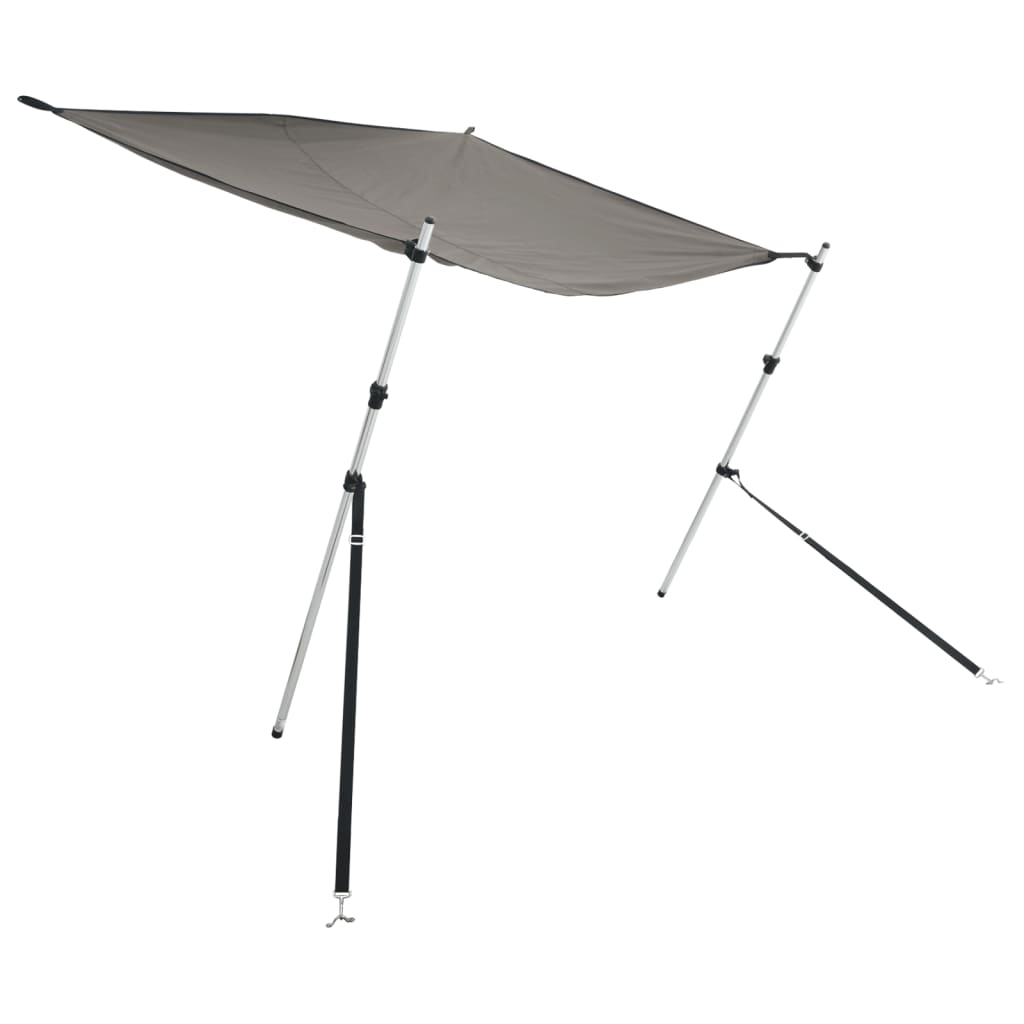 Vidaxx Schattentuch-Set T-Top 170x170x (113-182,5) cm Anthrazitgrau