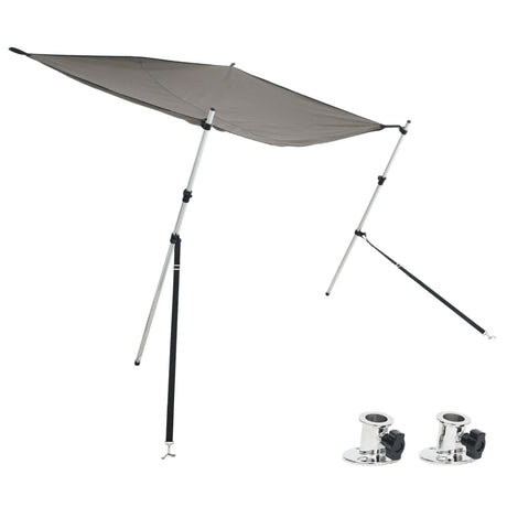 VidaXL Sonnenschutztuch-Set T-Top 174x205x(115-194) cm Anthrazit