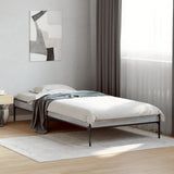 Vidaxl bedframe bewerkt hout en metaal grijs sonoma eiken 90x200 cm