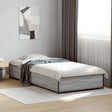 Vidaxl bedframe bewerkt hout en metaal grijs sonoma eiken 90x190 cm
