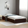 Vidaxl bedframe bewerkt hout en metaal zwart 75x190 cm
