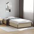 Vidaxl bedframe bewerkt hout en metaal sonoma eikenkleurig 75x190 cm