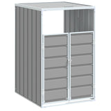 Vidaxx Containeraufbewahrung für 1 Container 72x81x115 cm grauer Stahl