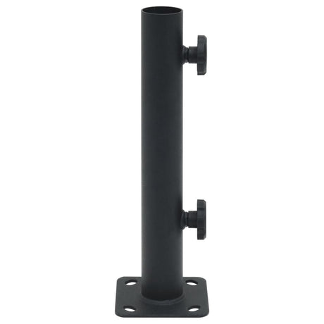 Vidaxl parasolvoet voor ø32 34 38 mm stok staal matzwart