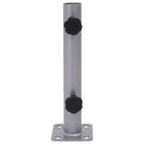 Vidaxx Sonnenschirmständer für ø32 34 38 mm Mast silberfarbener Stahl