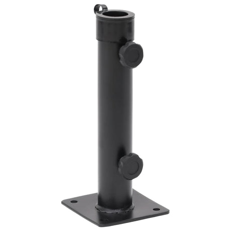 Vidaxl parasolvoet voor ø38 48 mm stok staal matzwart