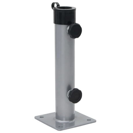 Vidaxx Sonnenschirmständer für ø38 48 mm Stange aus silberfarbenem Stahl