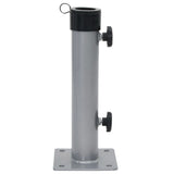 Vidaxx Sonnenschirmständer für ø38 48 mm Stange aus silberfarbenem Stahl