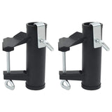 Vidaxx Sonnenschirmklemmen für Balkon 2 Stück 25-38 mm Stahl