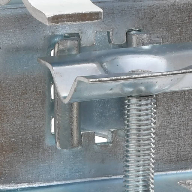 Vidaxx Sonnenschirmklemmen für Balkon 2 Stück 32 mm verzinkter Stahl