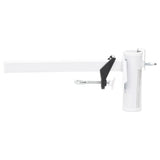 Vidaxx Sonnenschirmklemme für Balkon 38 mm Stahl weiß