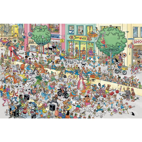 Jumbo-Puzzle Jan van Haasteren, ein zu hoher Stilettoabsatz, 1500 Teile