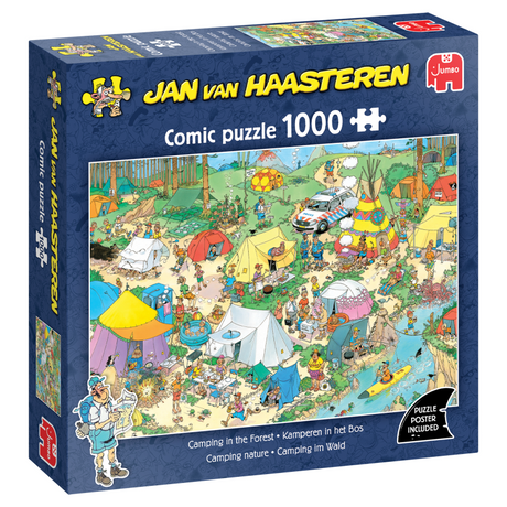 Jumbo Jan van Haasteren Puzzle – Camping im Wald, 1000 Teile.