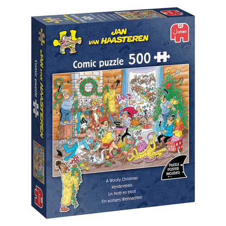 Jumbo-Puzzle 500 Teile Weihnachtspuzzle jvh Christmas Jitters.