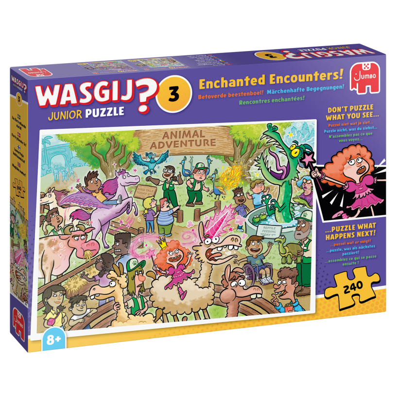 Jumbo wasgij junior - betoverde beestenboel! - 240 stukjes - legpuzzel voor kinderen
