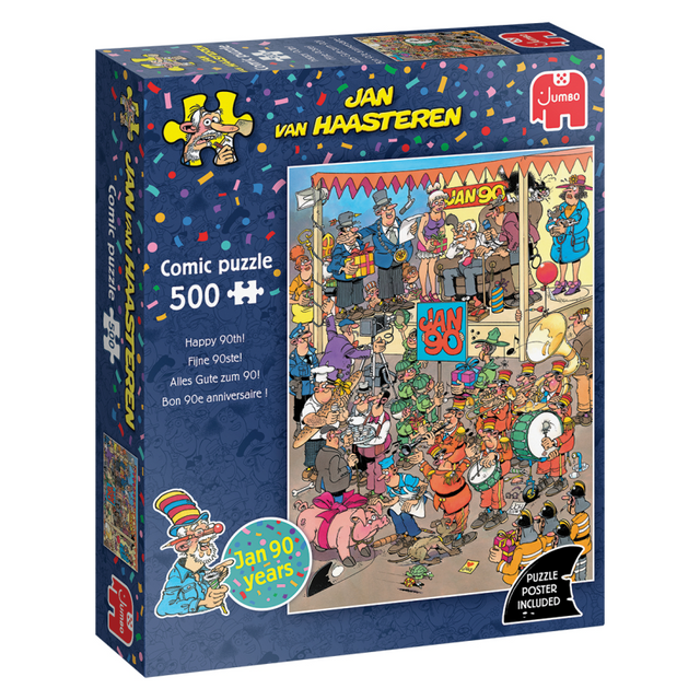 Jumbo puzzel 500 st. jvh - fijne 90ste!