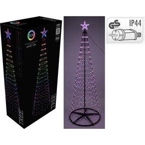 Overige merken rgb led kerstboom 550 led #039;s 300 cm zwart