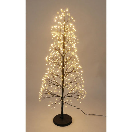 Andere Marken LED-Baum 600 LEDs 100 cm schwarz