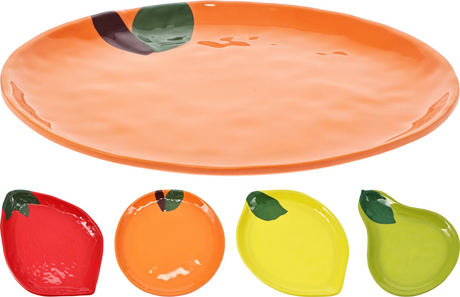 Bord melamine fruit 230x230mm assorti