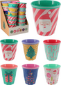 Beker melamine 290ml 6 assorti 8,7x9cm