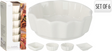 Snackschaal porselein 8,5x3cm set 6 stuks