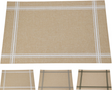 Placemat poly linnen 43x30cm assorti - square