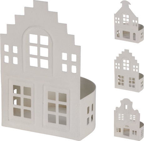 Haus 12cm 3ass weiß