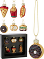 Hangdeco eten glas 5cm set 6 stuks